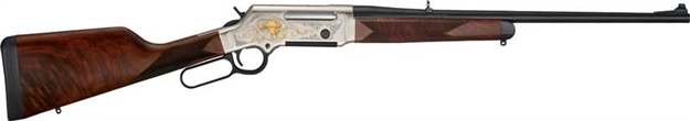 Picture of  Henry H014wl308 Long Ranger Wildlife Full Size 308 Win 4+1 20" Blued Steel Barrel, Engraved Nickel-Plated W/24K Gold Inlay Steel Receiver, American Walnut Stock Right Hand 619835300157