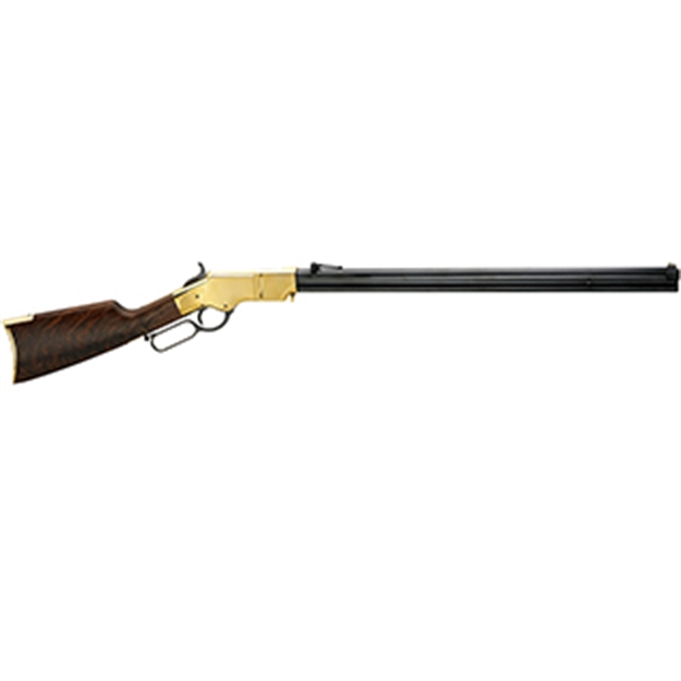 Picture of  Henry H011 Original  Full Size 44-40 Win 13+1 24.50" Blued Octagon Barrel, Polished Brass Receiver, Fancy American Walnut Wood Stock, Brass Buttplate/Pad Right Hand