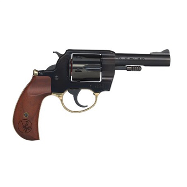 Picture of  Henry H017bdm Big Boy  38 Special/357 Mag 6 Shot 4" Blued Round Steel Barrel, Polished Blued Steel Frame W/Birdshead Walnut Grip 619835400703