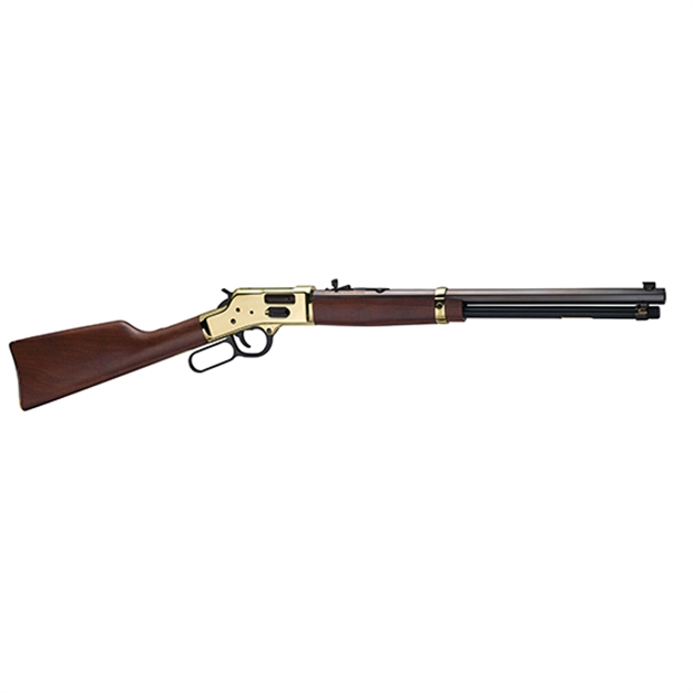 Picture of  Henry H006g Side Gate  44 Mag/44 Special 10+1 20" Blued Octagon Barrel, Polished Brass Rec, American Walnut Stock, Adj. Sight