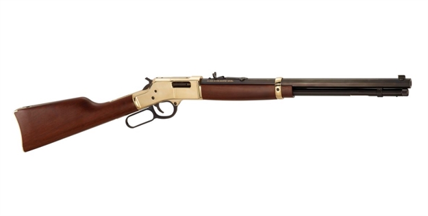 Picture of  Henry H006m327 Big Boy Classic Full Size 327 Federal Mag 10+1 20" Blued Octagon Barrel, Polished Brass Receiver, American Walnut Stock Right Hand
