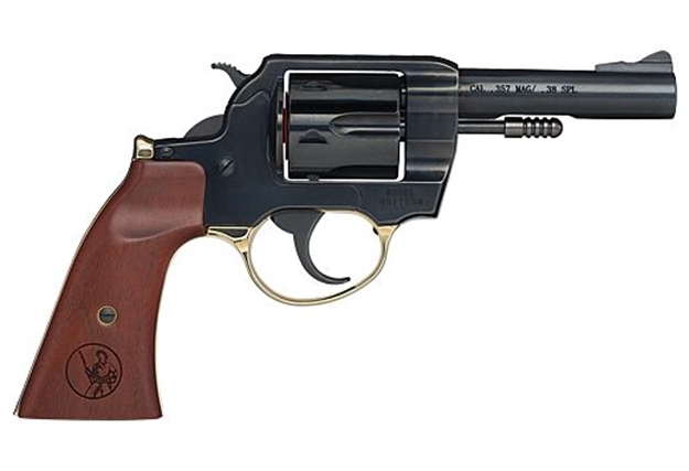 Picture of  Henry H017gdm Gunfighter  357 Mag/38 Special 6Rd 4" Blued Steel Barrel, Blued Cylinder, Blued Polished Steel Frame, Walnut Gunfighter Grip Transfer Bar Safety 619835400710