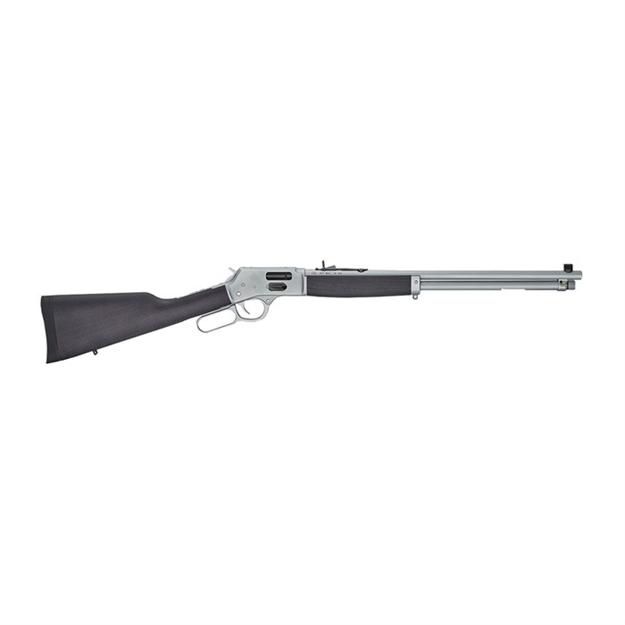 Picture of  Henry H012gaw Big Boy All Weather Side Gate Full Size 44 Mag 10+1 20" Hard Chrome Plated Steel Barrel, Satin Hard Chrome Steel Receiver, Stained Hardwood Wood Stock Right Hand 619835200273