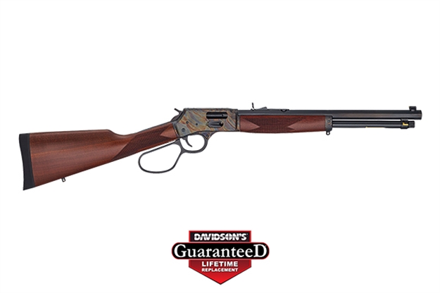 Picture of  Henry H012gcrcc Big Boy Carbine Side Gate Full Size 45 Colt (Long Colt) 7+1 16.50" Blued Octagon Barrel, Color Case Hardened Steel Receiver, American Walnut Wood Stock Right Hand