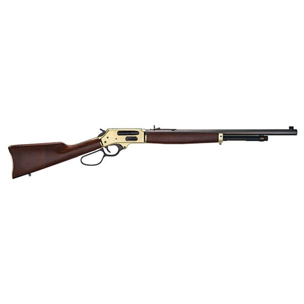 Picture of  Henry H010bg Side Gate  45-70 Gov 4+1 22" Blued Octagon Barrel, Polished Brass Hardened Rec, American Walnut Stock Furniture, Large Loop Lever, Adj. Sight 619835100207
