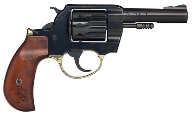 Picture of  Henry H016bd Golden Boy  22 LR 10 Shot 4" Blued Steel Barrel, Cylinder, Blued Polished Steel Frame, Walnut Birdshead Grip, Transfer Bar Safety, Exposed Hammer 619835400505