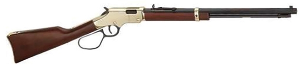 Picture of  Henry H004vl Golden Boy Large Loop 17 Hmr 12+1 20" American Walnut Brass Right Hand