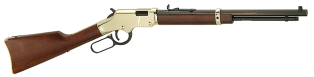 Picture of  Henry H004y Golden Boy  Youth 22 Short/ 22 Long/ 22 LR 12 Lr/16 Short Capacity, 17" Barrel, Brasslite Metal Finish, American Walnut Stock, Right Hand 619835016065