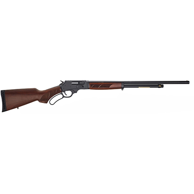 Picture of Henry H018g410 Side Gate  Full Size 410 Bore Lever 2.50" 6+1 24" Blued Steel Barrel, Blued Drilled & Tapped Steel Receiver, Fixed American Walnut Wood Stock, Right Hand H018G-410 619835500052