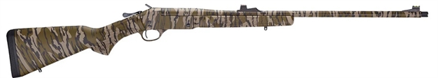 Picture of Henry H015t410 Turkey  Full Size 410 Gauge Break Open 3" 1Rd 26" Mossy Oak Bottomland Single Shot Barrel, Drilled & Tapped Steel Receiver, Fixed Mossy Oak Bottomland Wood Stock, Right Hand H015T-410