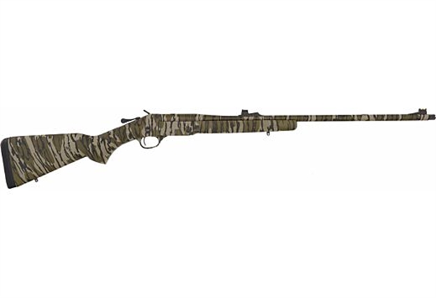 Picture of Henry H015t410 Turkey  Full Size 410 Gauge Break Open 3" 1Rd 26" Mossy Oak Bottomland Single Shot Barrel, Drilled & Tapped Steel Receiver, Fixed Mossy Oak Bottomland Wood Stock, Right Hand H015T-410