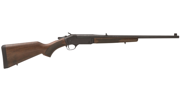 Picture of  Henry H015243 Single Shot  243 Win Caliber With 1Rd Capacity, 22" Barrel, Overall Blued Metal Finish & American Walnut Stock, Right Hand (Full Size)