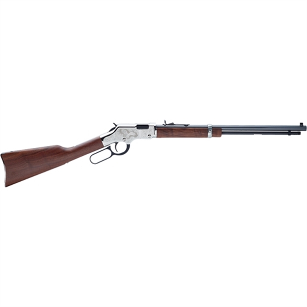 Picture of  Henry H004se2 Golden Boy Silver Eagle 2Nd Edition Lever Action 22 Short,Long,Lr 16 Lr/21 Short 20" Octagon Barrel Nickel Plated American Walnut Right Hand