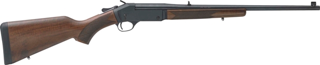 Picture of  Henry H015357 Single Shot  38 Special OR 357 Mag Caliber With 1Rd Capacity, 22" Barrel, Overall Blued Finish & American Walnut Stock, Right Hand (Full Size) 619835400161