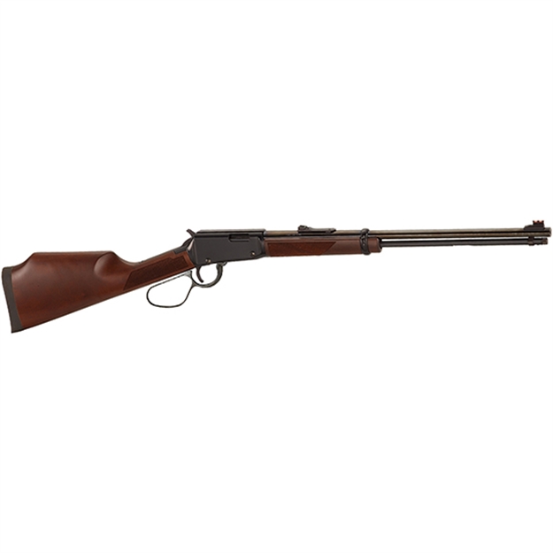 Picture of  Henry H001vl Varmint Express Large Loop Full Size 17 Hmr 11+1 19.25" Blued Steel Barrel, Black Steel Receiver, American Walnut Stock Right Hand