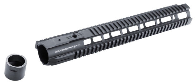 Picture of  Hera Arms 110524 Irs Handguard 15" Free-Floating, Quad Rail Style Made OF Aluminum With Black Anodized Finish For Ar-10 797035683000