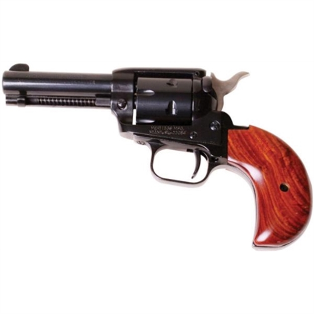 Picture of  Heritage Mfg Rr22mb3bh Rough Rider  22 Lr/22 Wmr 6 Shot, 3.50" Black Steel Barrel, Cylinder & Zinc Alloy Frame, Cocobolo Bird Head Grip, Hammer/Thumb Safety, Exposed Hammer