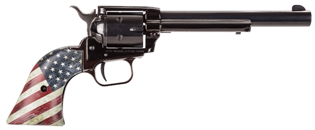 Picture of Heritage Manufacturing 22Lr Blue/Us Flag Grip 6.5" FS RR22B6USFLAG