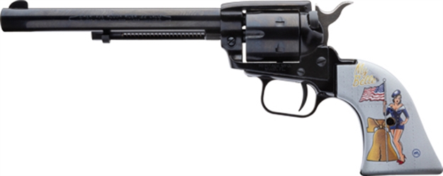 Picture of Heritage .22Lr 6" FS Blued Pinup Miss B. Hav'in   (Talo) Rr22b6pinup4
