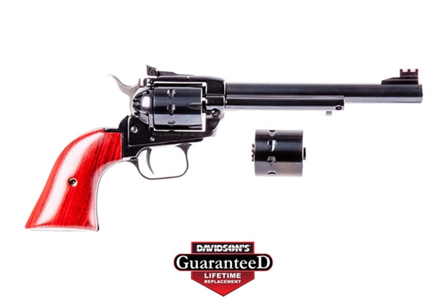 Picture of  Heritage Mfg Rr22999mb6as Rough Rider  22 LR 22 Wmr 9 Shot, 6.50" Black Steel Barrel, Black Zinc Alloy Frame, Black Cylinder, Cocobolo Grip, Hammer/Thumb Safety, Exposed Hammer 727962500538