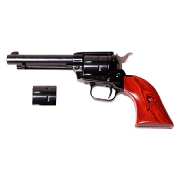 Picture of  Heritage Mfg Rr22mb4 Rough Rider  22 LR 22 Wmr 6 Shot, 4.75" Black Steel Barrel, Black Zinc Alloy Frame, Black Cylinder, Cocobolo Grip, Hammer/Thumb Safety, Exposed Hammer 727962500217