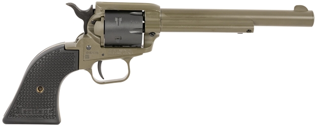 Picture of  Heritage Mfg Rr22t6 Rough Rider  22 LR 6 Shot 5.50" OD Green Cerakote Barrel, OD Green Cerakote W/Black Accents Frame, Black Cerakote Cylinder, Black Star Polymer Grips 727962707920