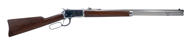 Picture of  Heritage Mfg H9235724f9 92  38 Special +P/357 Mag 12Rd 24" Stainless Polished Octagon Barrel, Stainless Polished Receiver, Fixed Hardwood Stock