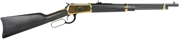Picture of  Heritage Mfg H9204418g 92  44 Mag 8+1 18" Black Alloy Steel Barrel, Gold Pvd Stainless Steel Receiver, Hardwood Fixed Stock 727962709597