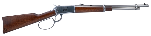 Picture of  Heritage Mfg H92045189 92 Ranch Hand 45 Colt (Long Colt) 8Rd 18" Stainless Polished  Barrel, Stainless Polished Receiver, Fixed Hardwood Stock