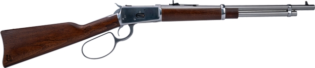 Picture of  Heritage Mfg H92044189 92 Ranch Hand 44 Mag 8Rd 18" Stainless Polished  Barrel, Stainless Polished Receiver, Fixed Hardwood Stock 727962709573