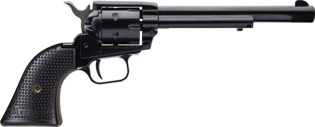Picture of  Heritage Mfg Rr22b6pghol Rough Rider  22 LR 6 Shot, 6.50" Black Oxide Steel Barrel, Black Oxide Zinc Alloy Frame, Black Oxide Cylinder, Black Polymer Grip, Exposed Hammer 727962709276
