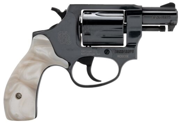 Picture of Heritage Manufacturing Roscoe 38Spl 2" Fixed Black White Pearl Grip HR38B2WP 727962710135