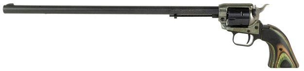 Picture of  Heritage Mfg Rr22ch16 Rough Rider  22 LR 6 Shot 16" Black Black Cylinder & Cylinder, Simulated Case Hardened Zamak Frame, Camo Laminate Grips