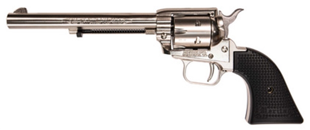 Picture of  Heritage Mfg Rr22ni6 Rough Rider  22 LR 6Rd 6.50" Nickel Steel Barrel, Nickel Aluminum Frame, Matte Nickel Cylinder, Black Polystar Grip, Hammer/Thumb Safety, Exposed Hammer