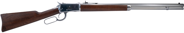 Picture of  Heritage Mfg H9204424f9 92 Ranch Hand 44 Mag 12Rd 24" Stainless Polished Octagon Barrel, Polished Stainless Steel Receiver, Fixed Hardwood Stock 727962709603