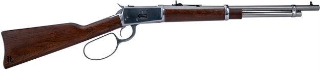 Picture of  Heritage Mfg H92045189 92 Ranch Hand 45 Colt (Long Colt) 8Rd 18" Stainless Polished  Barrel, Stainless Polished Receiver, Fixed Hardwood Stock