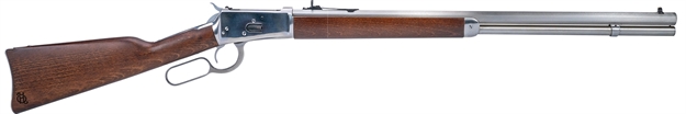 Picture of  Heritage Mfg H9204524f9 92 Ranch Hand 45 Colt (Long Colt) 12Rd 24" Stainless Polished Octagon Barrel, Polished Stainless Steel Receiver, Fixed Hardwood Stock 727962709689