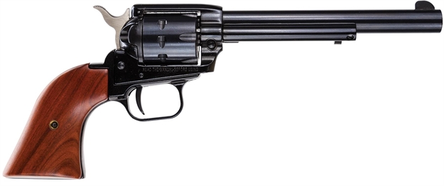 Picture of  Heritage Mfg Rr22999mb6 Rough Rider  22 LR 22 Wmr 9 Shot, 6.50" Black Steel Barrel, Black Zinc Alloy Frame, Black Cylinder, Cocobolo Grip, Hammer/Thumb Safety, Exposed Hammer 727962500514