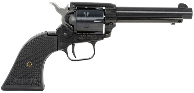 Picture of  Heritage Mfg Rr22b4pg Rough Rider  22 LR 6 Shot, 4.75" Black Steel Barrel, Black Cerakote Zinc Alloy Frame, Black Cerakote Cylinder, Black Polymer Grip, Hammer/Thumb Safety, Exposed Hammer 727962708392