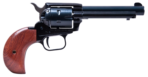 Picture of  Heritage Mfg Rr22mb4bh Rough Rider  22 Lr/22 Wmr 6 Shot, 4.75" Steel Black Barrel, Cylinder & Black Zinc Alloy Frame, Cocobolo Bird Head Grip, Hammer/Thumb Safety, Exposed Hammer 727962500231