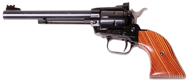 Picture of  Heritage Mfg Rr22mb6as Rough Rider  22 LR 22 Wmr 6 Shot 6.50" Black Barrel, Cylinder & Frame, Cocobolo Grips