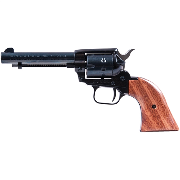Picture of  Heritage Mfg Rr22999mb4 Rough Rider  22 LR 22 Wmr 9 Shot, 4.75" Black Steel Barrel, Black Zinc Alloy Frame, Black Cylinder, Cocobolo Grip, Hammer/Thumb Safety, Exposed Hammer 727962500521