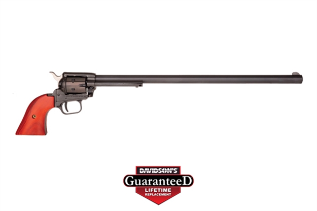 Picture of  Heritage Mfg Rr22b16 Rough Rider  22 LR 6 Shot, 16" Black Steel Barrel, Black Zinc Alloy Frame, Black Cylinder, Cocobolo Grip, Hammer/Thumb Safety, Exposed Hammer