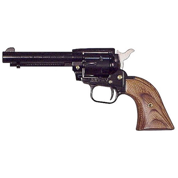 Picture of  Heritage Mfg Rr22b4 Rough Rider  22 LR 6 Shot, 4.75" Black Steel Barrel, Black Zinc Alloy Frame, Black Cylinder Cocobolo Grip, Hammer/Thumb Safety, Exposed Hammer