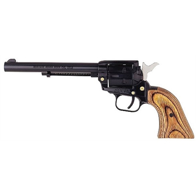 Picture of  Heritage Mfg Rr22b6 Rough Rider  22 LR 6 Shot, 6.50" Black Steel Barrel, Black Zinc Alloy Frame, Black Cylinder, Cocobolo Grip, Hammer/Thumb Safety, Exposed Hammer