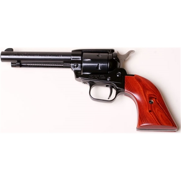 Picture of  Heritage Mfg Rr22mb4 Rough Rider  22 LR 22 Wmr 6 Shot, 4.75" Black Steel Barrel, Black Zinc Alloy Frame, Black Cylinder, Cocobolo Grip, Hammer/Thumb Safety, Exposed Hammer