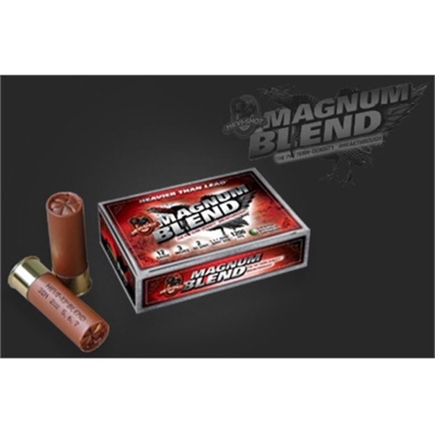 Picture of Hevishot Magnum Blend Shotshell 10 Ga, 3-1/2 In, No. 5,6,7 Shot, 2-3/8Oz, 1200 Fps, 5 Rnd Per Box 816383135679 -