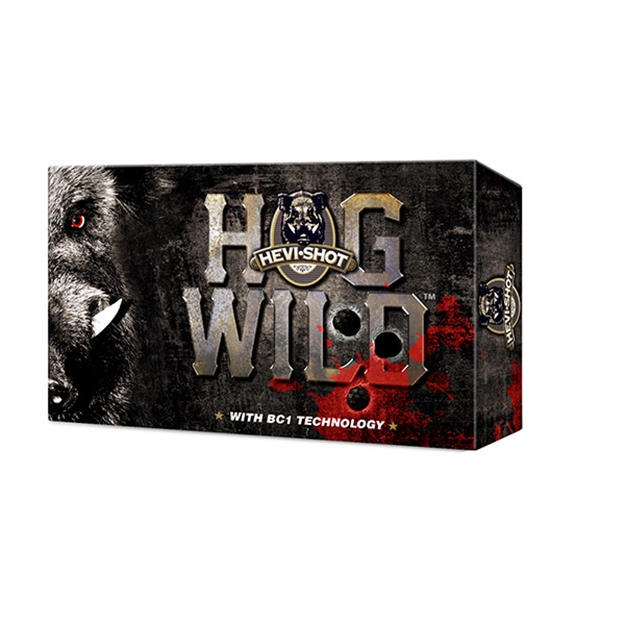Picture of Hevishot Hog Wild Shotshell 12 Ga, 3 In, No. 0.625 Mag Ball, 2 OZ Ball, 1250 Fps, 5 Rnd Per Box