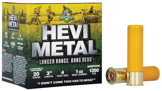 Picture of  Hevi-Metal Hs39004 Hevi-Metal Longer Range 20Gauge 3" 1Oz 4Shot 25 Per Box/10 Case