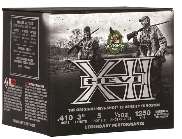 Picture of  Hevi-Shot Hs54105 Hevi-Xii  410Gauge 3" 1/2Oz Tungsten 5Shot 25 Per Box/5 Case 604544695168